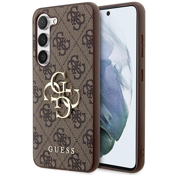 Guess Galaxy S24 Plus Mobilskal Big Metall Logo - Brun
