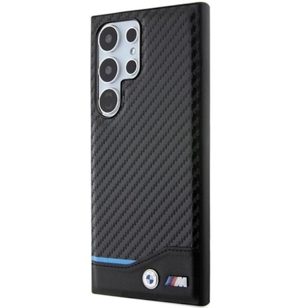 BMW Galaxy S24 Ultra Mobilskal Läder Carbon - Svart Svart