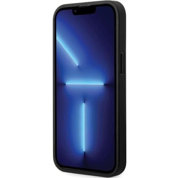 BMW iPhone 13 Pro Max Mobilskal Læder Carbon - Sort Black