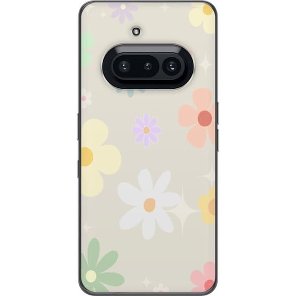 Mobilskal till Nothing Phone (3a) med fejdande blommor