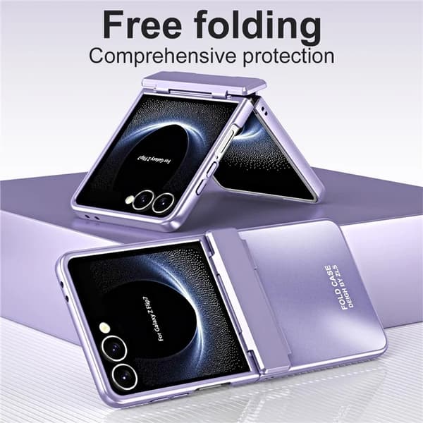 Mobilskal till Galaxy Z Flip7 Electroplating - Lila Lila