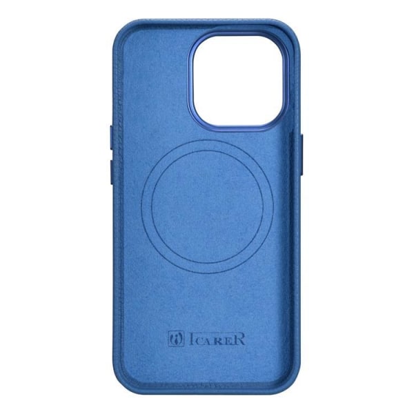 iCarer iPhone 14 Pro Max Case Magsafe aitoa nahkaa Litchi Premium