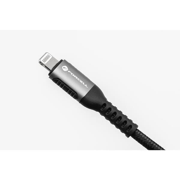 Forcell USB-C till Lightning Kabel 27W 2m PD 3A Cafule - Svart Black