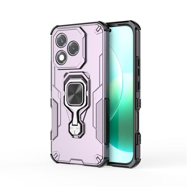 WANLONFENG Mobilskal till Honor 400 Lite Kickstand - Lila Lila
