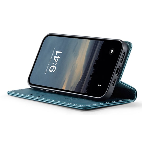 Caseme iPhone 16e Plånboksfodral RFID Blocking - Grön Grön