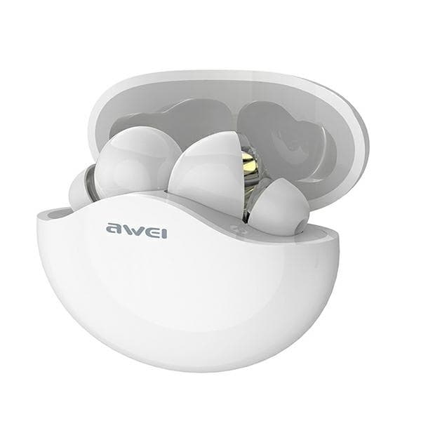 Awei TWS In-Ear Hörlurar Trådlösa Bluetooth Sport T12 - Vit Vit