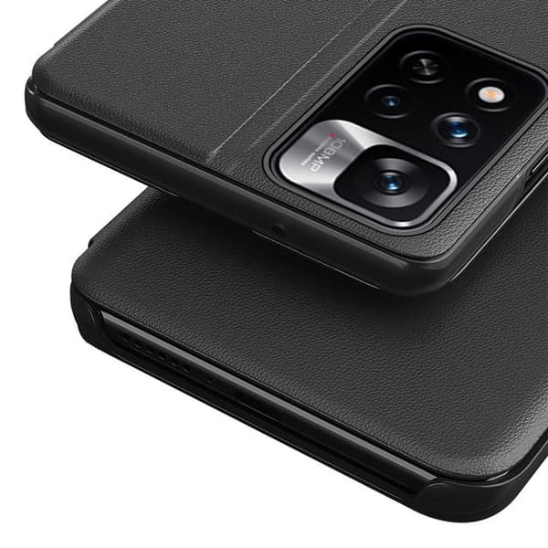 Eco Læder View Cover Xiaomi Poco M4 Pro 5G - Rød Röd