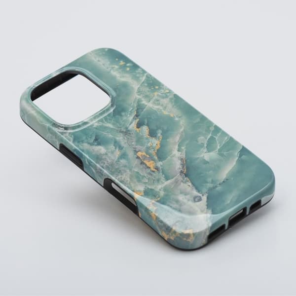 Forcell Telefontaske til iPhone 16 Plus MagSafe Mirage - Grøn Marmor Grön