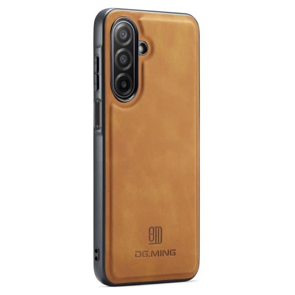 DG.MING Mobilskal till Samsung Galaxy A17 5G PU Läder Hybrid Brun