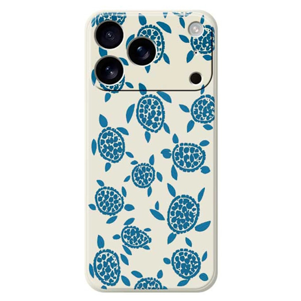 Mobilskal till iPhone 17 Pro Turtle Pattern Straight Edge - Beige Beige