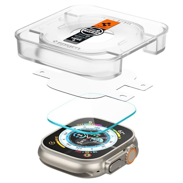 Spigen [2-Pack] Apple Watch Ultra 1/2 (49mm) Härdat Glas Skärmskydd