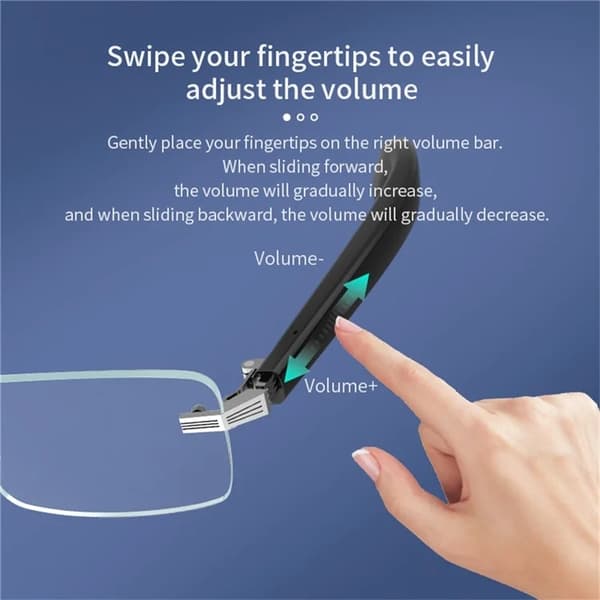 Smart Glasögon Bluetooth 5.3 med Mic G06-T - Svart