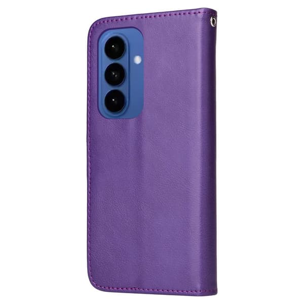 Plånboksfodral för Samsung Galaxy S26 Plus Magnetiskt Konstläder - Lila