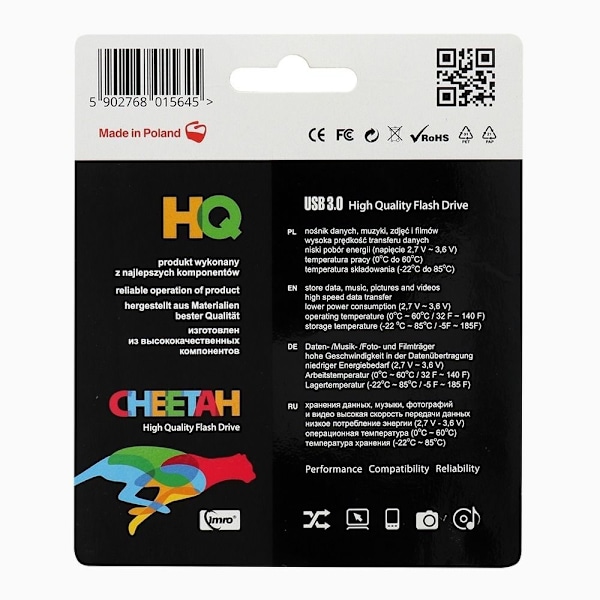 Imro Portable Memory Pendrive Cheetah 8GB USB 3.0