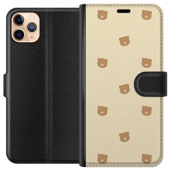 Plånboksfodral till Apple iPhone 11 Pro Max med Björnmönster