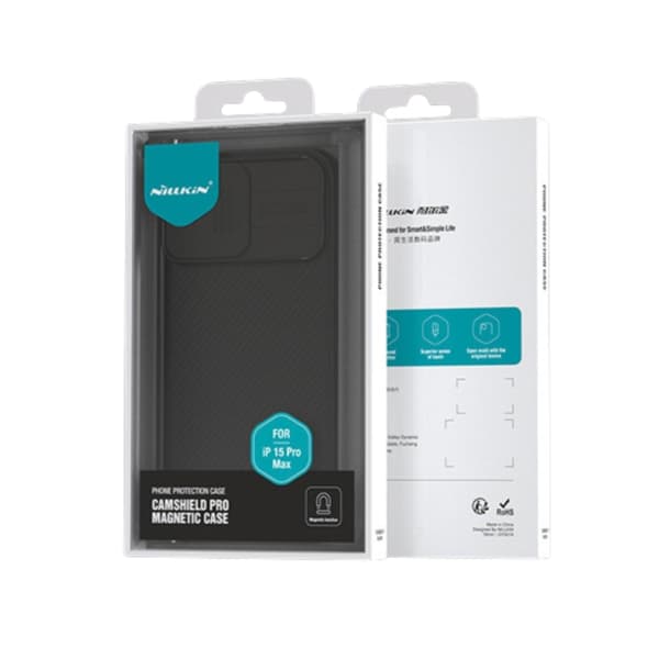 Nillkin Mobilskal till iPhone 15 Pro Max CamShield Magnetic - Blå Blå