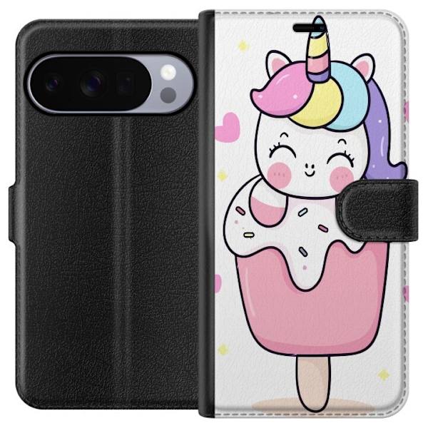 Plånboksfodral till Google Pixel 10 Pro XL med Glad enhörning