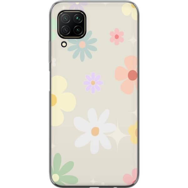 Mobilskal till Huawei P40 lite med fejdande blommor