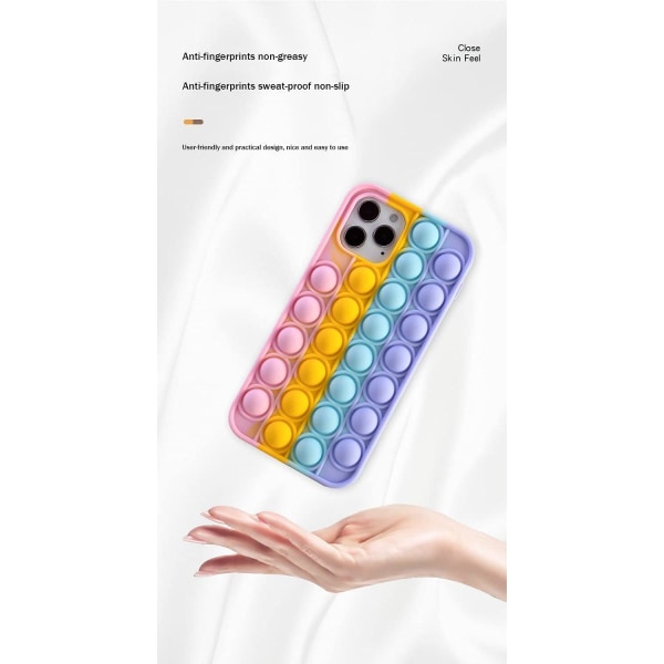 Panda Pop it Fidget Multicolor Skal till iPhone 13 Pro - Gul Gul