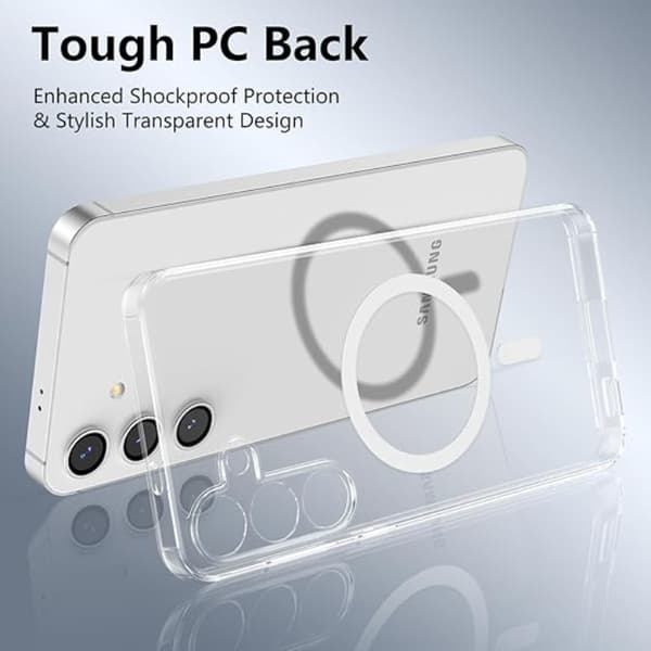 Telefontaske til Galaxy S24 Plus Magsafe - Gennemsigtig Transparent
