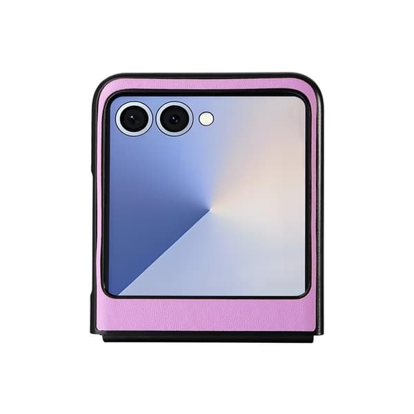Mobilskal till Galaxy Z Flip7 PU Läder Protective - Lila Lila