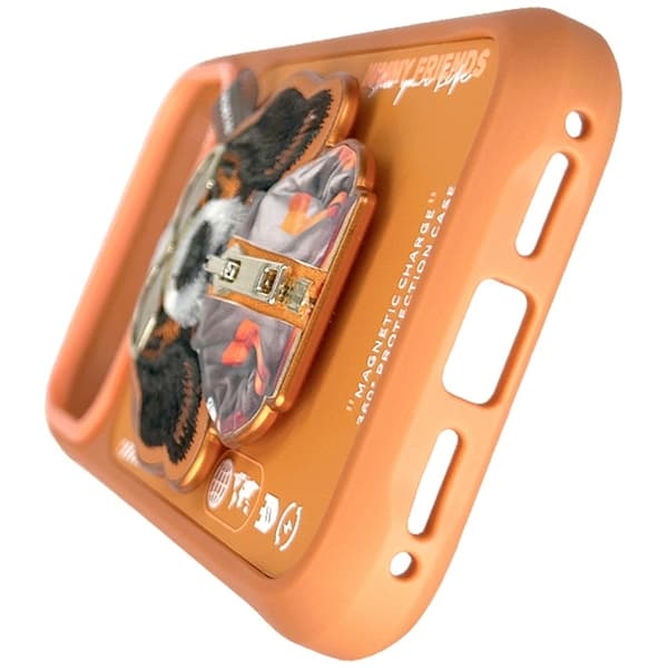 Nimmy telefontaske til iPhone 17 Pro MagSafe cool & Cute 2.0 hund Orange
