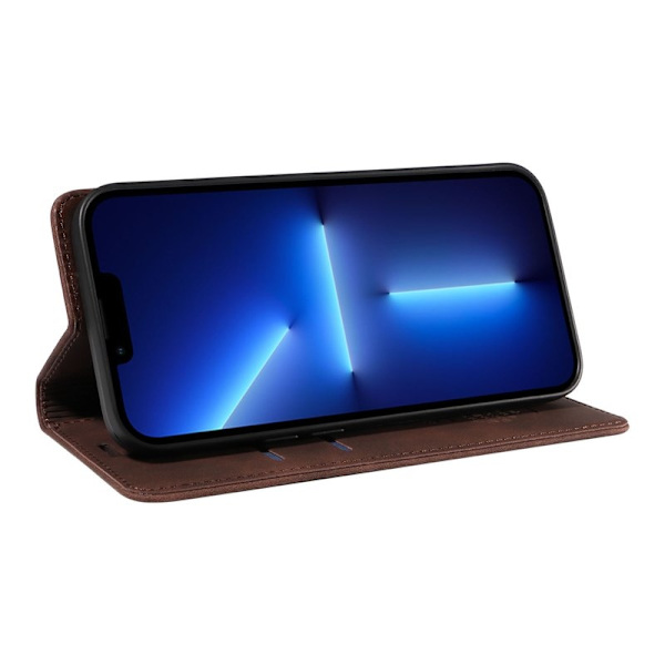 BETOPNICE 003 Plånboksfodral för iPhone 13 Pro - RFID Blocking Konstläder - Brun