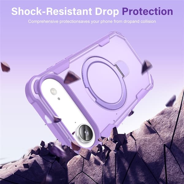Mobilskal till iPhone Air MagSafe Kickstand Shockproof - Lila Lila