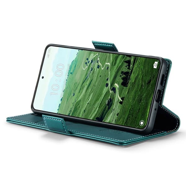 CASEME Xiaomi 14 Pro Plånboksfodral Konstläder RFID-Skydd Grön