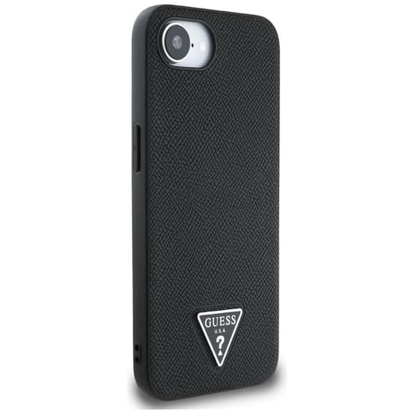 Guess Telefontaske til iPhone 16e MagSafe Kornet Trekant - Sort Svart