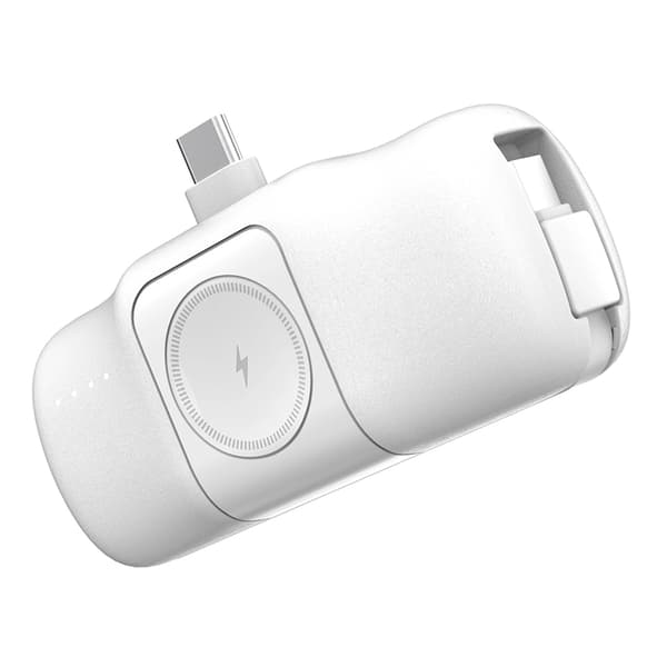 Wozinsky USB-C Mini Powerbank 15W 5000mAh - Hvid Vit