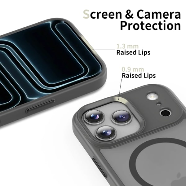 Tech-Protect Mobilskal till iPhone 17 Pro Magsafe Matte - Crayon Grå Grå