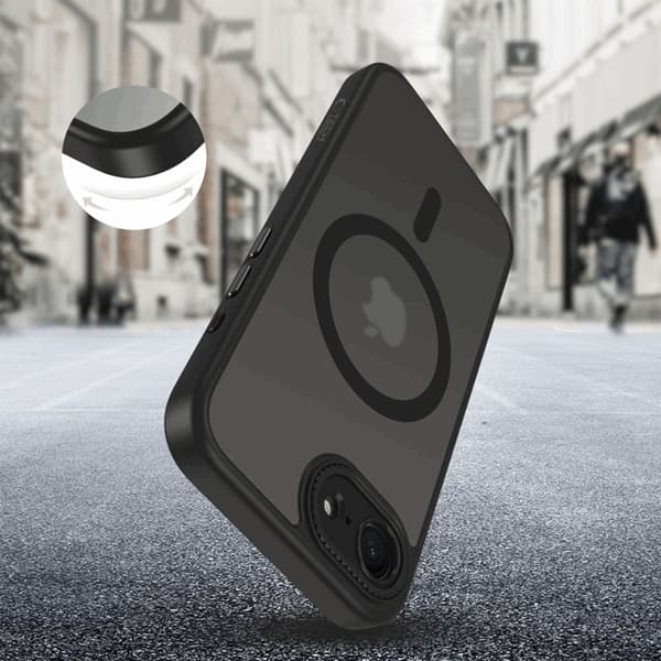 Tech-Protect Telefontaske til iPhone 16e Magsafe Magcam - Matt Sort Svart