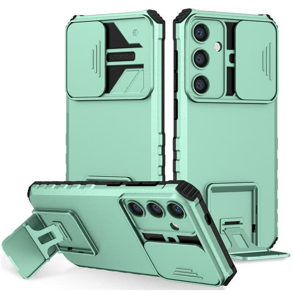 Mobilskal för Samsung Galaxy S26 Plus Kamera Skydd PC + TPU - Ljusblå
