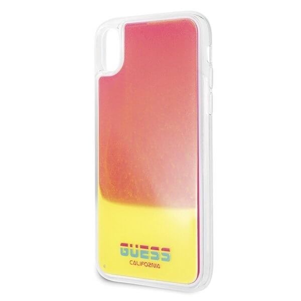 Guess skal iPhone X/Xs California Glow in the dark Rosa Rosa