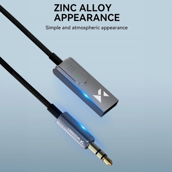 Wozinsky Bluetooth 5.3 Audio Adapter - Svart Svart
