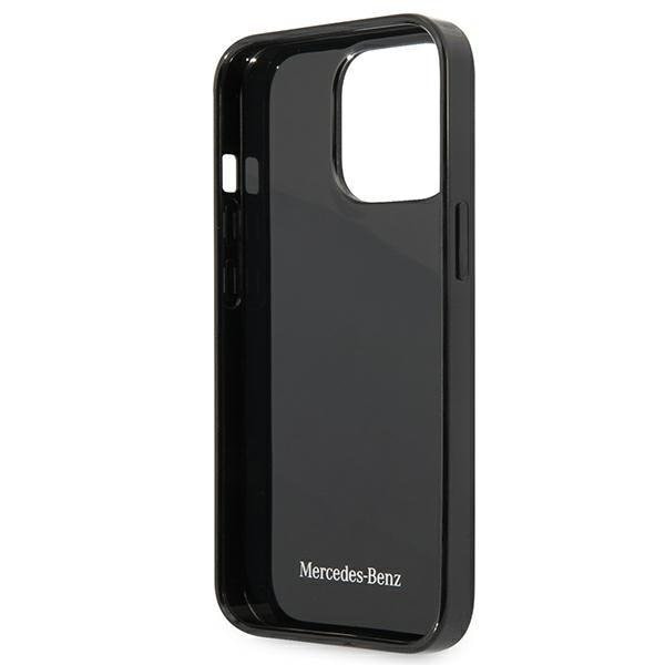 Mercedes Cover iPhone 13 Pro Silver Stars Pattern - Sort Black