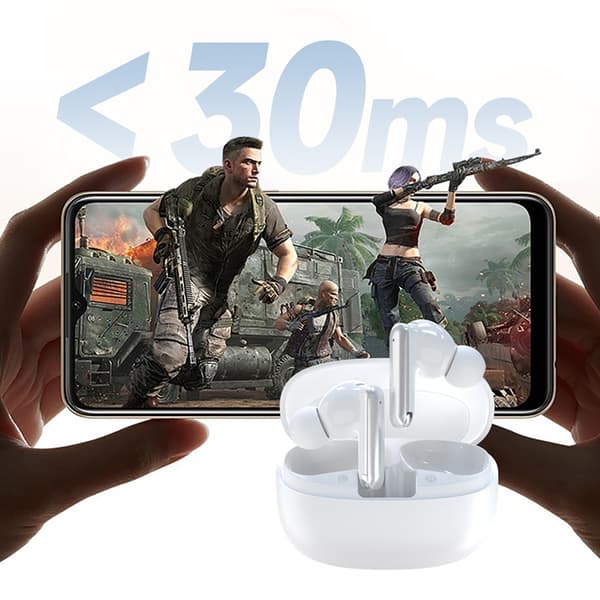 Dudao TWS In-Ear Trådlösa Hörlurar Bluetooth ANC ENC U21 Vit