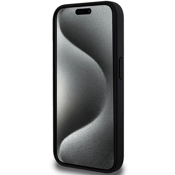 BMW iPhone 15 Pro Mobilskal Perforated Tricolor Line Black