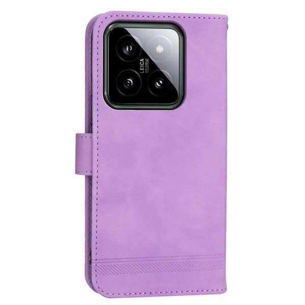DIERFENG DF-03 för Xiaomi 14 Plånboksfodral Konstläder - Lila