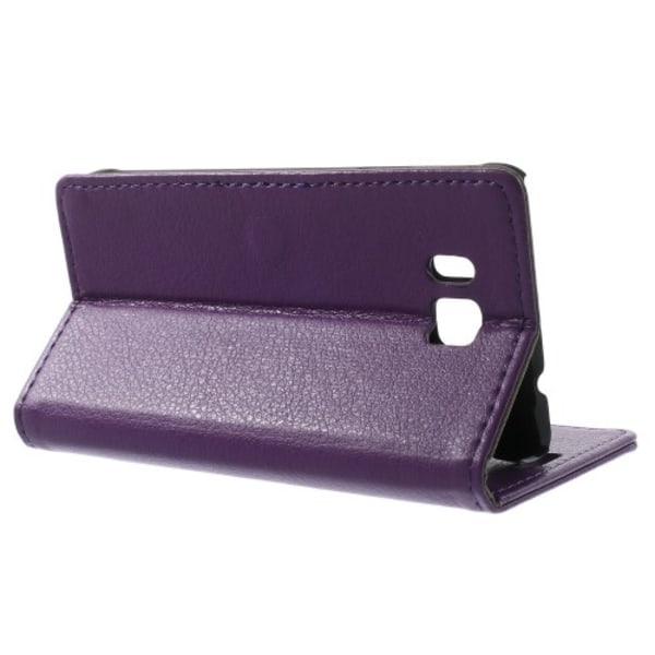 Lychee Embossed Plånboksfodral till Samsung Galaxy Alpha - Lila