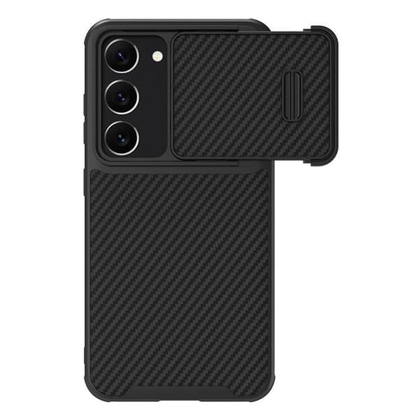 Nillkin Galaxy S23 Plus Mobilskal CamShield Syntetisk Fiber - Sort Black