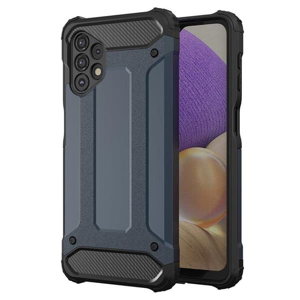 Galaxy A73 Skal Hybrid Armor Tough Rugged - Blå Blå