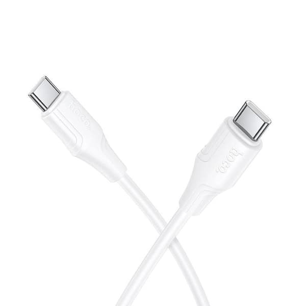 HOCO USB-C till USB-C 60W Kabel 1m Silikon X124 - Vit