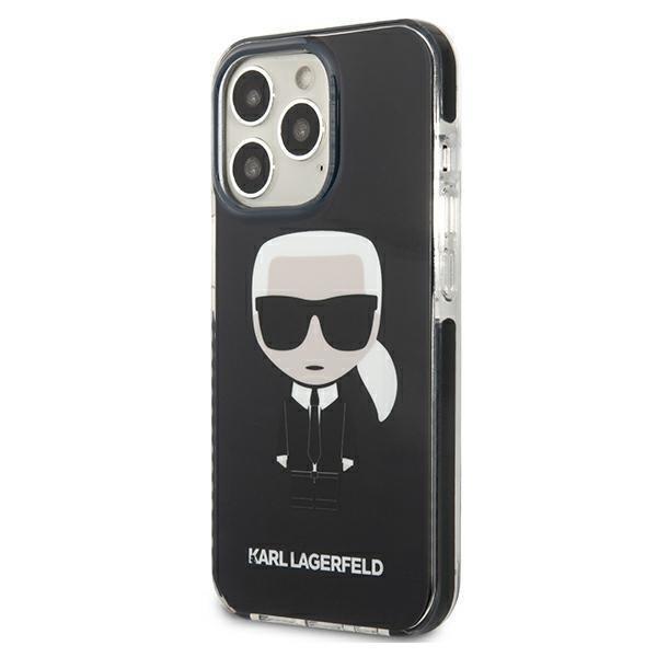 Karl Lagerfeld Iconik Karl Cover iPhone 13 Pro - musta