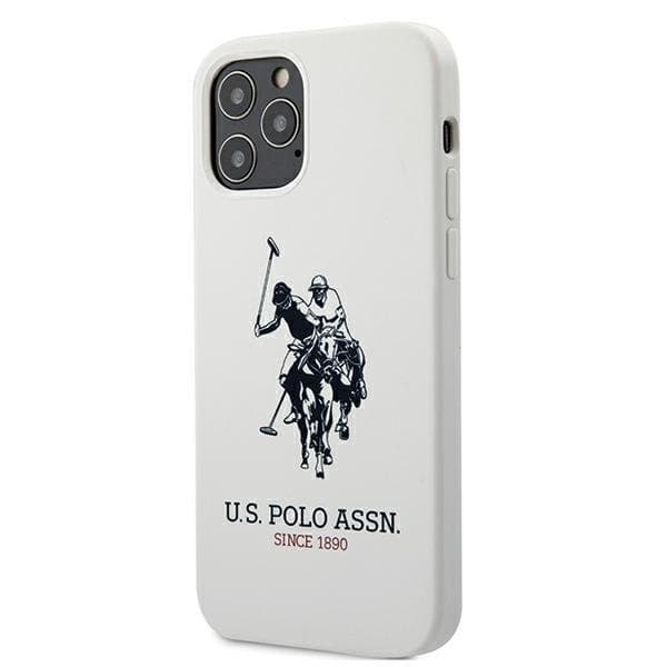 US Polo Silicone Collection Skal iPhone 12 Pro Max - Valkoinen White