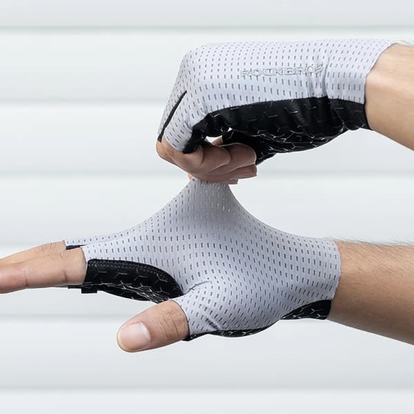 Rockbros Andas Short Finger Cykelhandskar Storlek: L - Grå