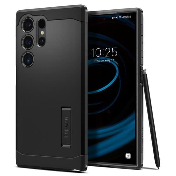 Spigen Galaxy S24 Ultra Mobilskal Tough Armor - Sort Svart