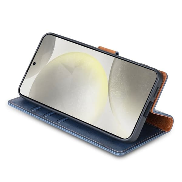 N.BEKUS Samsung Galaxy S26+ Plånboksfodral Konstläder - Blå