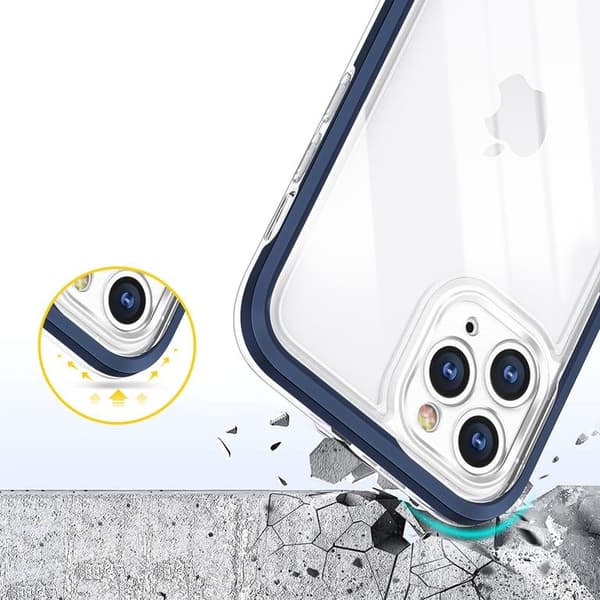 iPhone 11 Pro Max Skal Clear 3in1 - Blå Blå